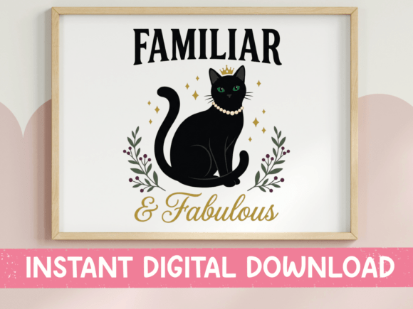 Black Cat Apothecary Label SVG