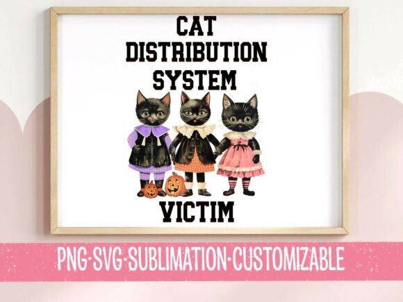 Cat Distribution System Victim SVG PNG