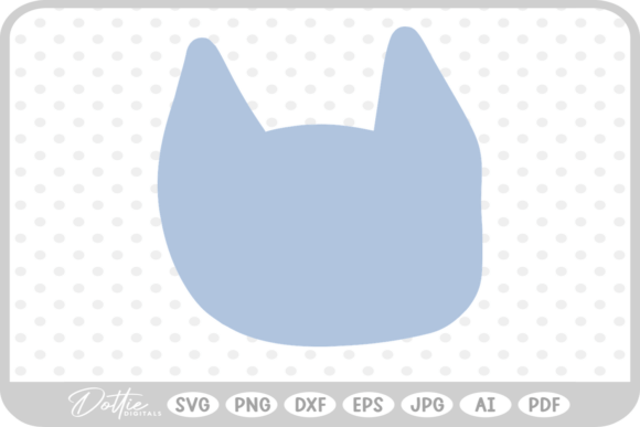 Cat Head Doodle SVG PNG DXF