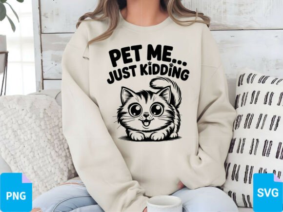 Cute Cat T-Shirt SVG, PNG, EPS